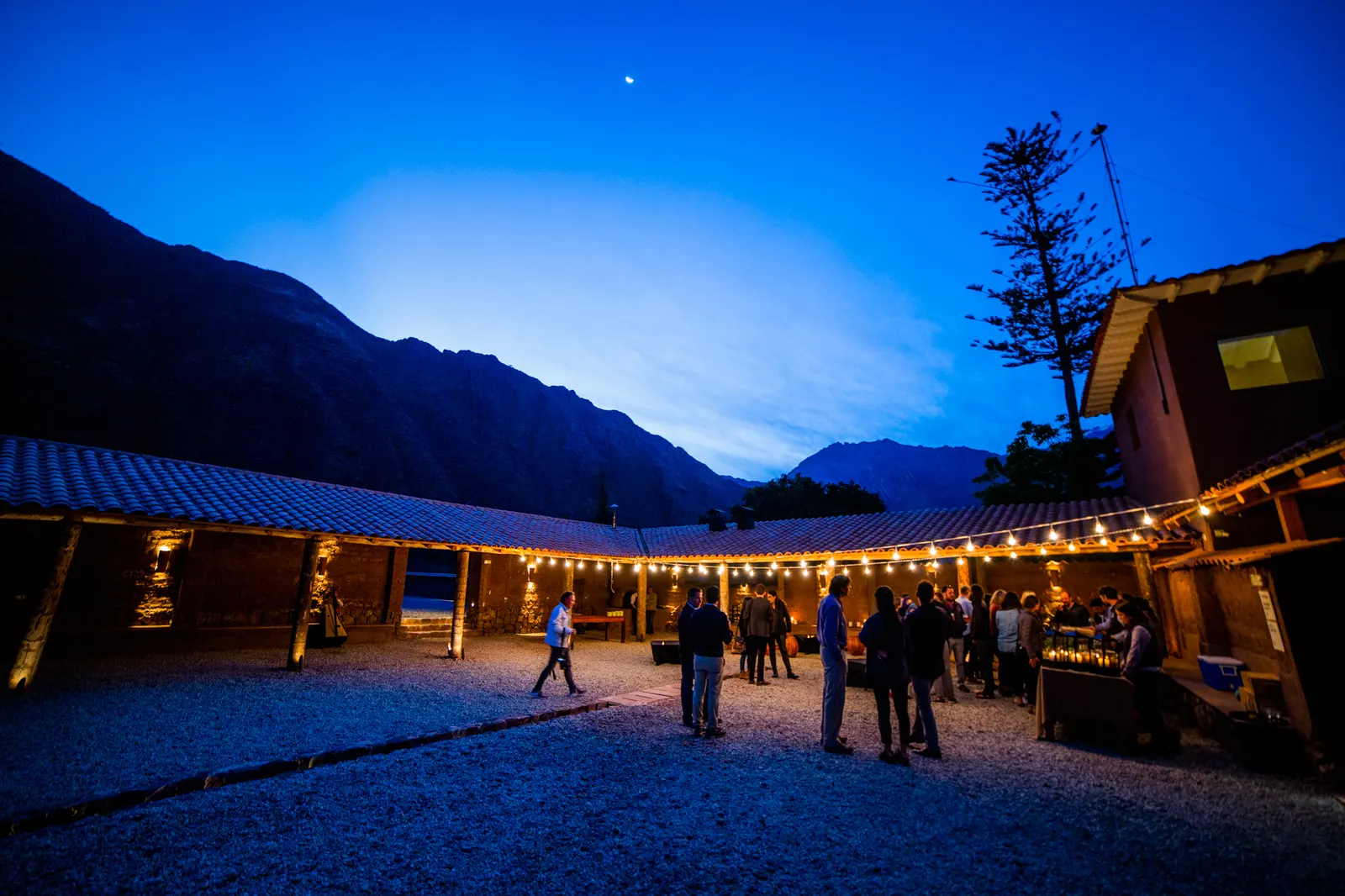 Evening at the lodge