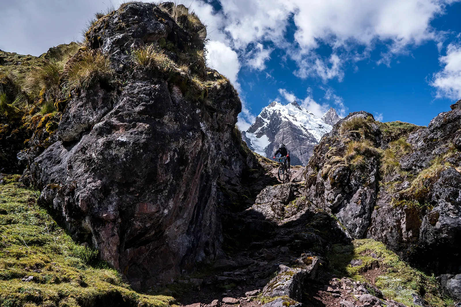 Guided exploration in the mountains above the valley