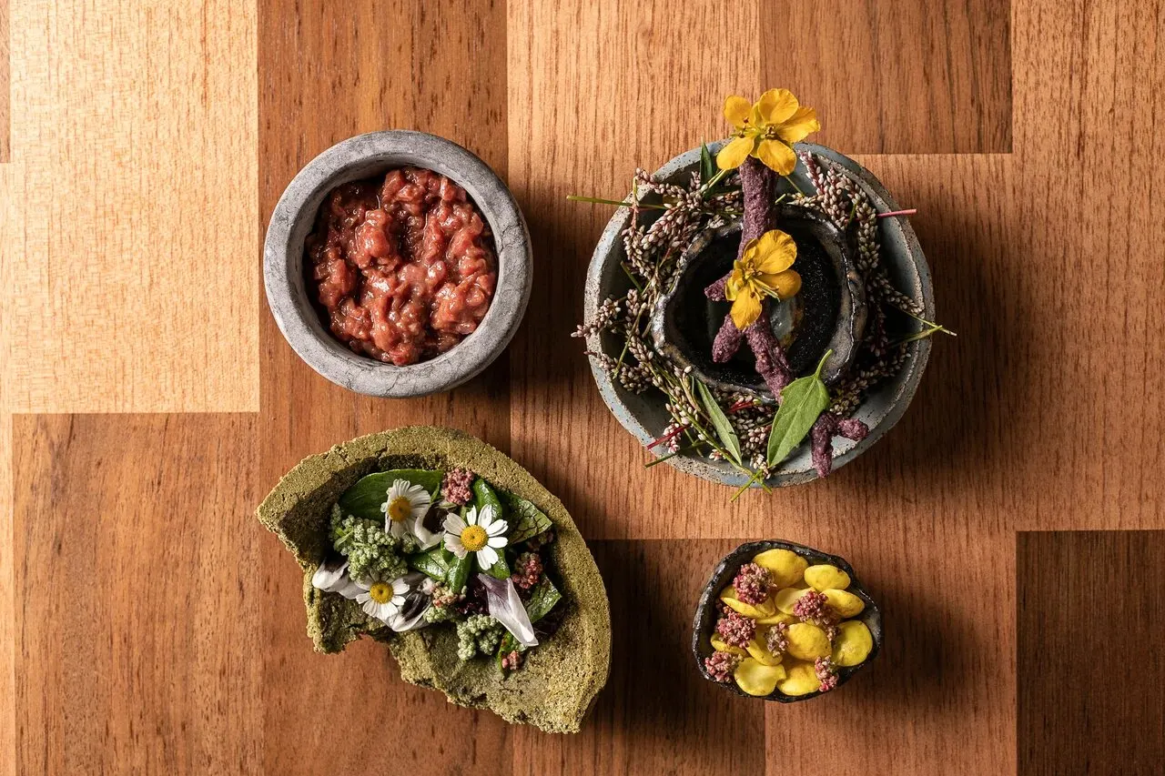 Andean dishes from the lodge kitchen